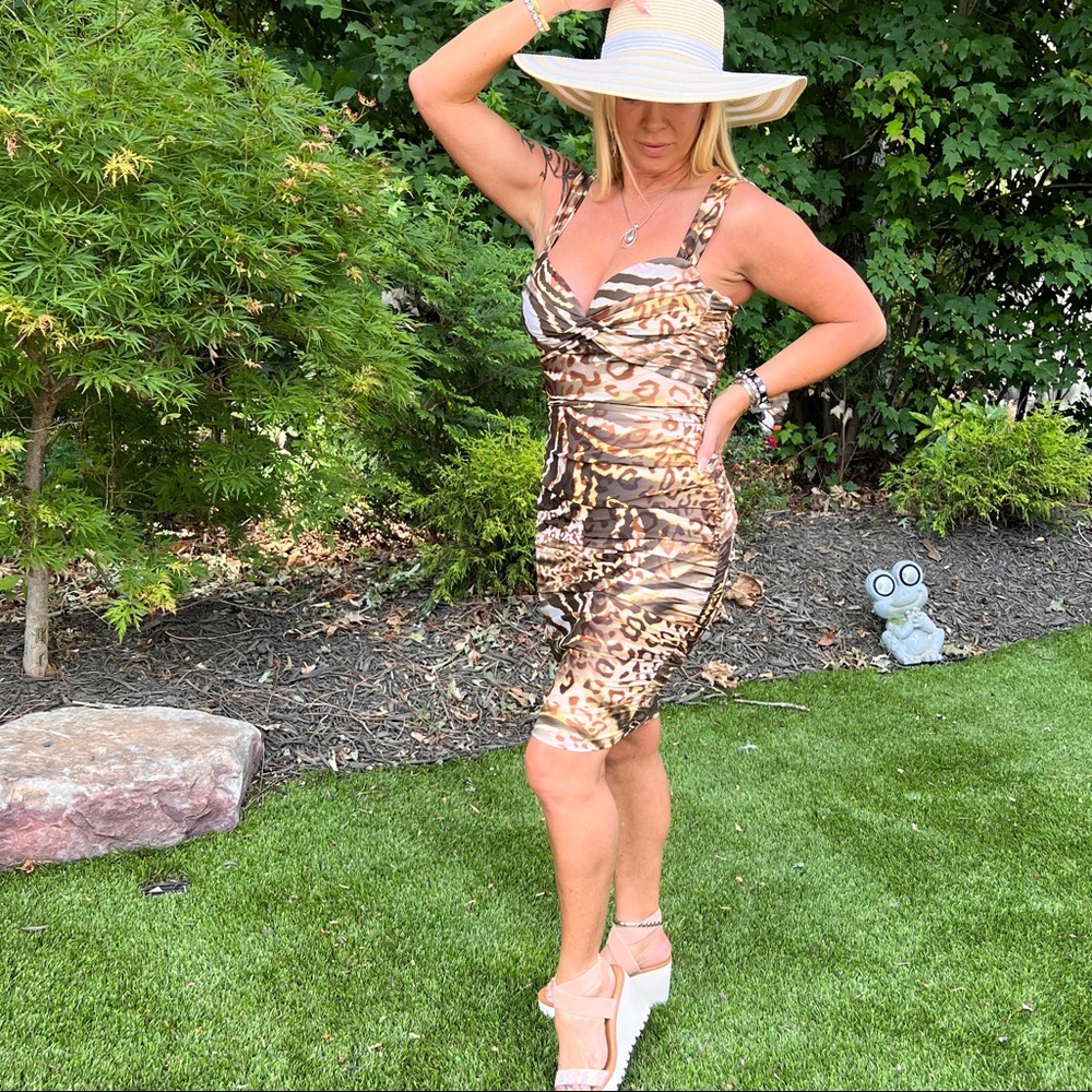 Marciano Dress Animal Print sz SP